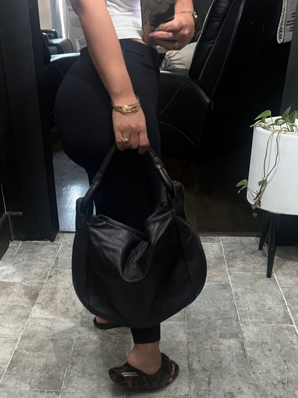Furla Black Leather Bag